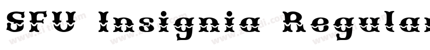 SFU Insignia Regular字体转换